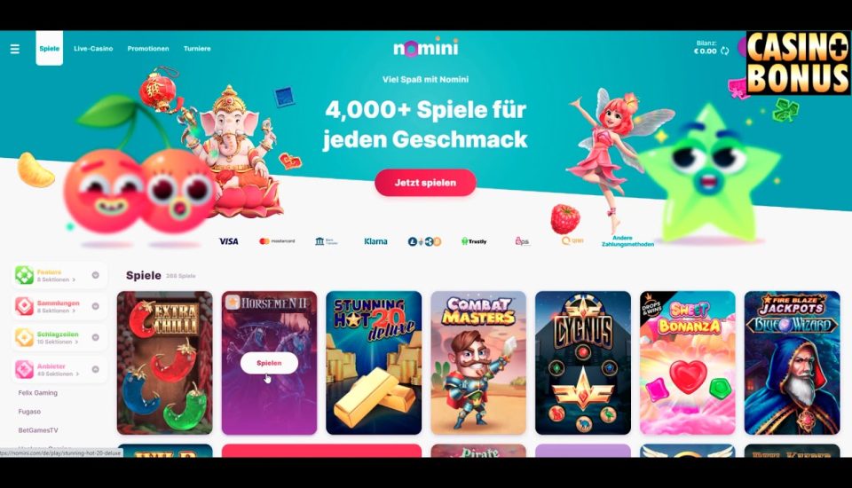 Nomini kasino avaa ovet unohtumattomiin voittohetkiin